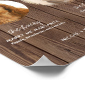 Printable Dog Signature Drinken Rustic Wedding Sig Poster (Hoek)