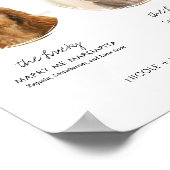 Printable Dog Signature Drinken Wedding Bar Sign Poster (Hoek)