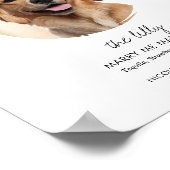 Printable Dog Wedding Signature Drink Sign Poster (Hoek)
