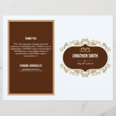 Printable Elegant Funeral Program Sjabloon (Voorkant)