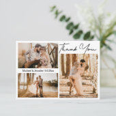 Printable en digitaal dank u de kaart van de huwel (Staand voorkant)