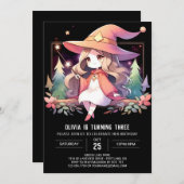 Printable Fantasy Wizard Verjaardag Kaart (Voorkant / Achterkant)