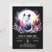 Printable Feline Cat Birthday Kaart (Voorkant)