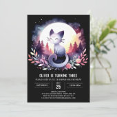 Printable Feline Cat Birthday Kaart (Staand voorkant)