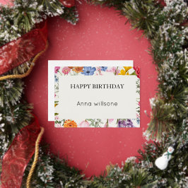 Printable Floral Birthday Card | Instant Download Folie Uitnodiging