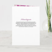 Printable Floral Funeral Programme Sjabloon (Achterkant)