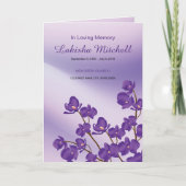 Printable Floral Funeral Programme Sjabloon (Voorkant)