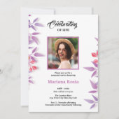 Printable Funeral Announcement Kaart (Voorkant)