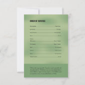Printable Funeral Card Kaart (Achterkant)