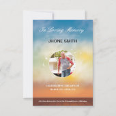 Printable Funeral Card Sjabloon Kaart (Voorkant)