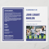 Printable Funeral Program Brochure (Voorkant)