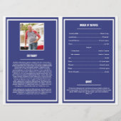 Printable Funeral Program Brochure (Achterkant)