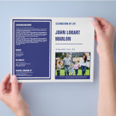 Printable Funeral Program Brochure (Hand)