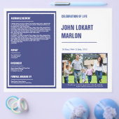Printable Funeral Program Brochure (Enkel)