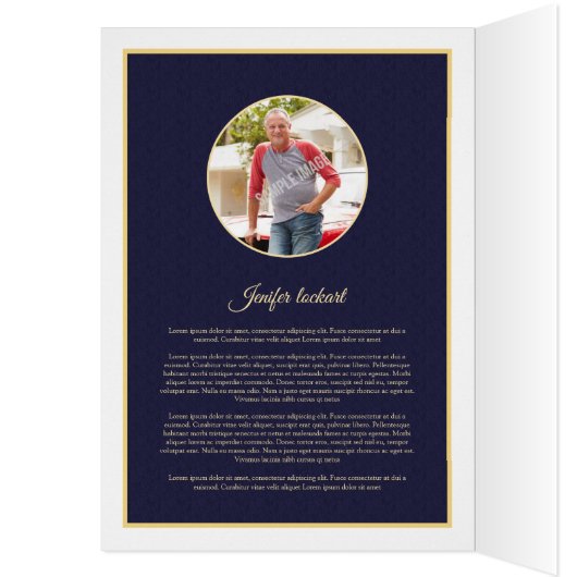 Printable Funeral Program Brochure (Binnen (Links))