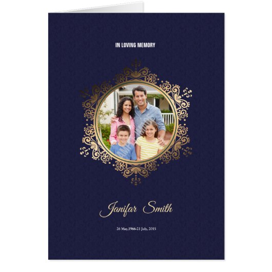 Printable Funeral Program Brochure (Voorkant)
