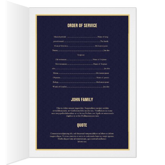 Printable Funeral Program Brochure (Binnen (Rechts))