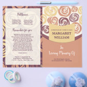 Printable Funeral Program Brochure Sjabloon (Enkel)