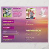 Printable Funeral Program Brochure Sjabloon (Voorkant)