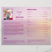 Printable Funeral Program Brochure Sjabloon (Achterkant)