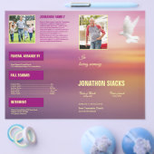 Printable Funeral Program Brochure Sjabloon (Enkel)