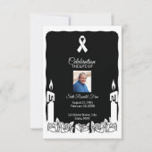 Printable Funeral Program Kaart (Voorkant)