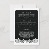 Printable Funeral Program Kaart (Achterkant)