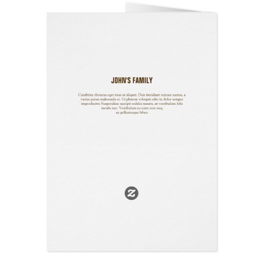 Printable Funeral Program Sjabloon (Achterkant)