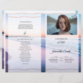 Printable Funeral Program sjabloon (Voorkant / Achterkant)