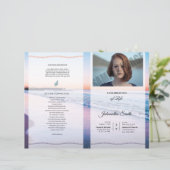 Printable Funeral Program sjabloon (Staand voorkant)