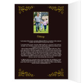 Printable Funeral Program Sjabloon (Binnen (Links))