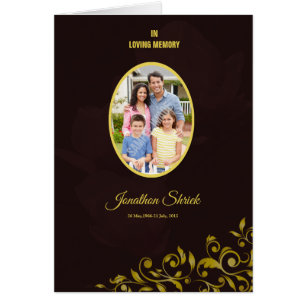 Printable Funeral Program Sjabloon