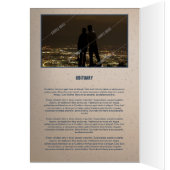 Printable Funeral Program Sjabloon (Binnen (Links))