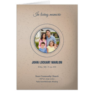 Printable Funeral Program Sjabloon