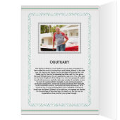 Printable Funeral Program Sjabloon (Binnen (Links))