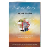 Printable Funeral Program Sjabloon (Voorkant)