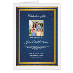 Printable Funeral Program Sjabloon