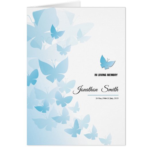 Printable Funeral Program Sjabloon (Voorkant)