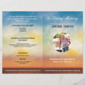 Printable Funeral Program Sjabloon Brochure (Voorkant)