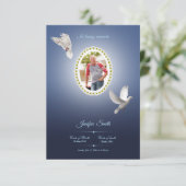 Printable Funeral Program Sjabloon Kaart (Staand voorkant)