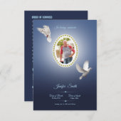 Printable Funeral Program Sjabloon Kaart (Voorkant / Achterkant)