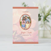 Printable Funeral Program Sjabloon Kaart (Staand voorkant)