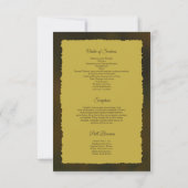 Printable Funeral Program Sjabloon Kaart (Achterkant)