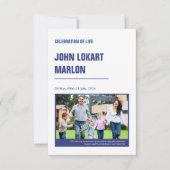 Printable Funeral Program Sjabloon Kaart (Voorkant)
