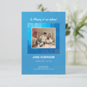 Printable Funeral Program Sjabloon Kaart (Staand voorkant)