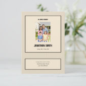 Printable Funeral Program Sjabloon Kaart (Staand voorkant)