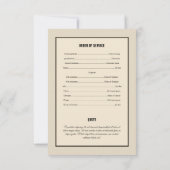 Printable Funeral Program Sjabloon Kaart (Achterkant)