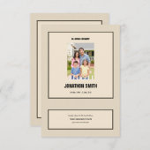 Printable Funeral Program Sjabloon Kaart (Voorkant / Achterkant)
