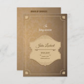 Printable Funeral Program Sjabloon Kaart (Voorkant / Achterkant)