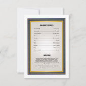 Printable Funeral Program Sjabloon Kaart (Achterkant)